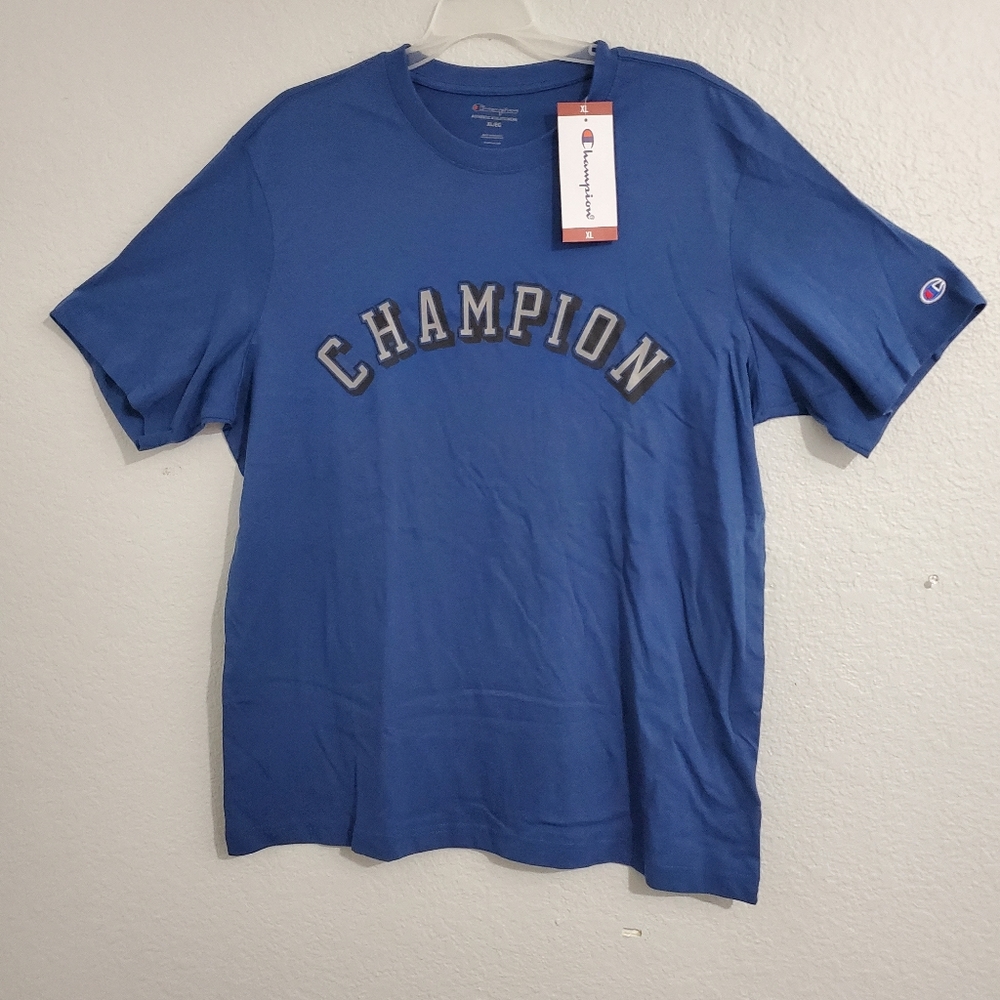 Blue Champion t shirt